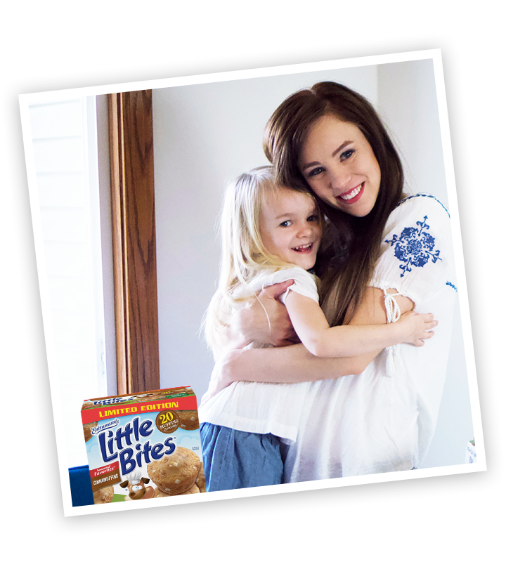 Mother and child with cinnamuffins