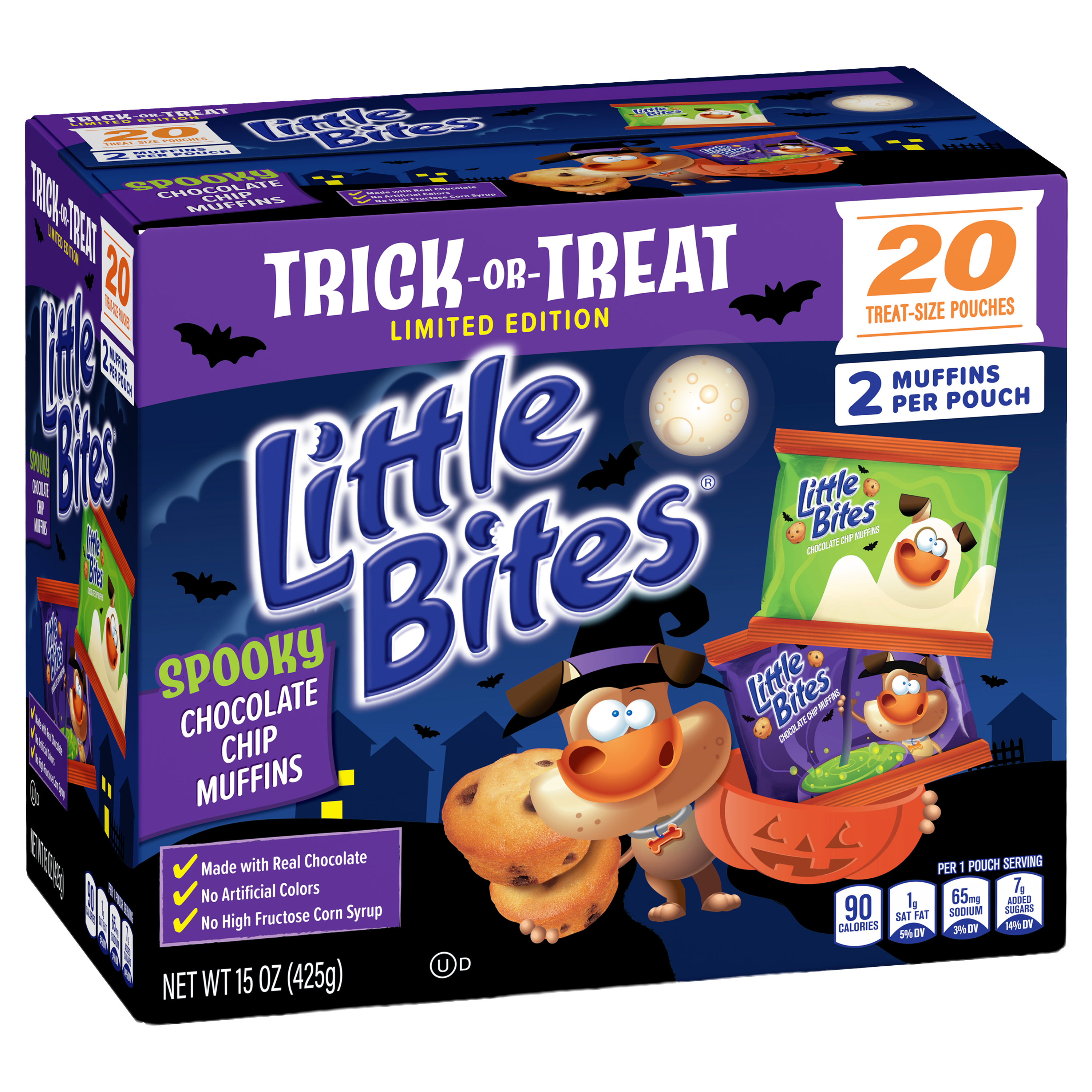 Little Bites Chocolate Chip Halloween Mini Muffins 20 Count