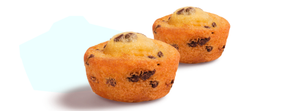 2 Little Bites Chocolate Chip Halloween Mini Muffins