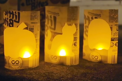 Upcycled Halloween Lanterns | Little Bites® Snacks